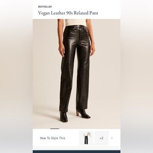 Abercrombie vegan leather pants NWT